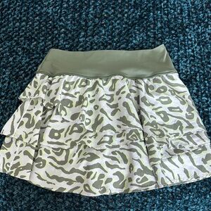 Offline by Aerie Green Leopard Print Skirt